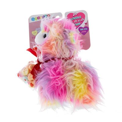 Galerie Valentines Rainbow Llama Plush with Candy - 0.93oz