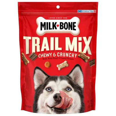 Milk-Bone Treats Bone Trail Mix Beef & Sweet Potato Dog Treats -9oz