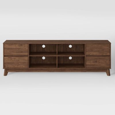 Hollywood Wood Grain TV Stand for TVs up to 85 with Drawers