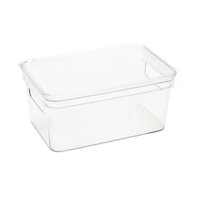 Simplify Small Lidded Storage Tote Clear