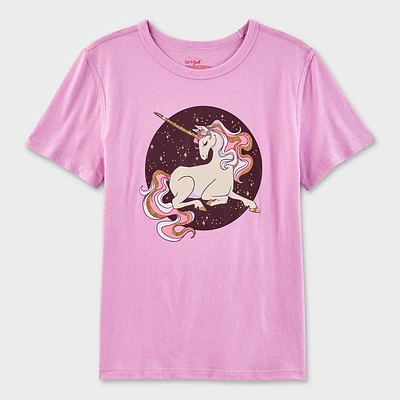 Kid Adaptive Short Sleeve Unicorn Graphic T-Shirt