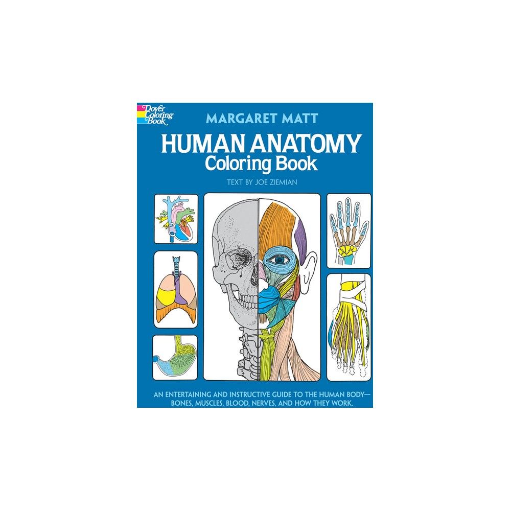 TARGET Human Anatomy Coloring Book - (Dover Science for Kids Coloring Books)  by Margaret Matt & Joe Ziemian (Paperback)