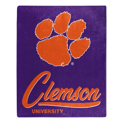 NCAA Signature Clemson Tigers 50 x 60 Raschel Throw Blanket