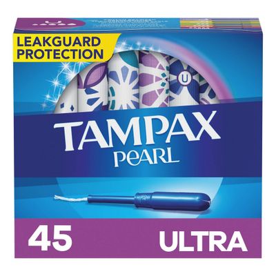 Tampax Pearl Ultra Ultra Absorbency with LeakGuard Braid - Unscented - 45ct