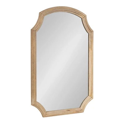 Kate & Laurel All Things Decor 23x32 Carlow Wood Arched Mirror Natural