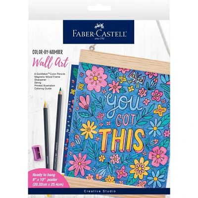 Faber-Castell Color By Number Wall Art You Got This