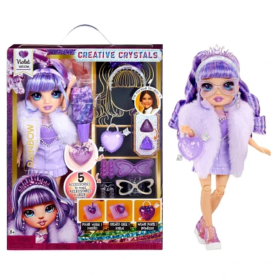 Rainbow High 11 Creative Crystals Violet Fashion Doll with Accessory Make It Kit
