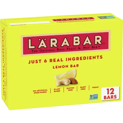 Larabar Lemon Fruit & Nut Bars - 19.2oz/12ct