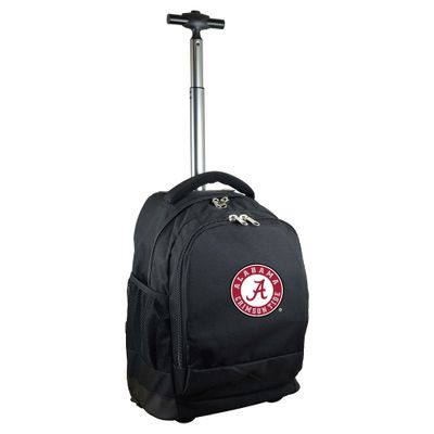 NCAA Alabama Crimson Tide Black Premium Wheeled 19 Backpack