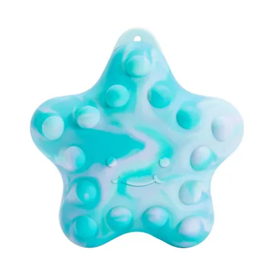 Munchkin Pop Squish Popping Mold-Free Sensory Baby Fidget Bath Toy Without Holes - Starfish