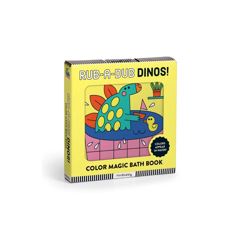 Rub-A-Dub Dinos! Color Magic Bath Book - by Mudpuppy