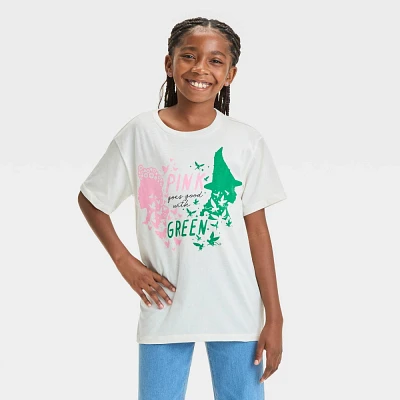 Girl Wicked Pink Goe Good With Green Short Sleeve Graphic T-Shirt