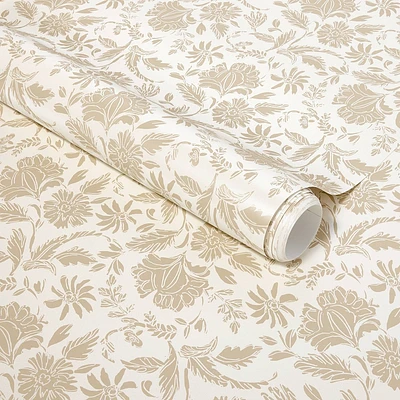 Floral Striped Wallpaper Pearl - Threshold designed with Studio McGee