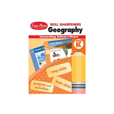 Skill Sharpeners: Geography, Prek Workbook - by Evan-Moor Educational Publishers (Paperback)