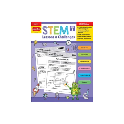 Stem Lessons and Challenges, Grade 2 Teacher Resource - by Evan-Moor Educational Publishers (Paperback)