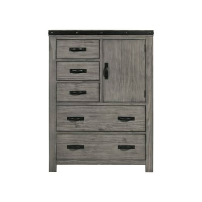 Montauk 5 Drawer Gentlemans Chest Gray - Picket House Furnishings