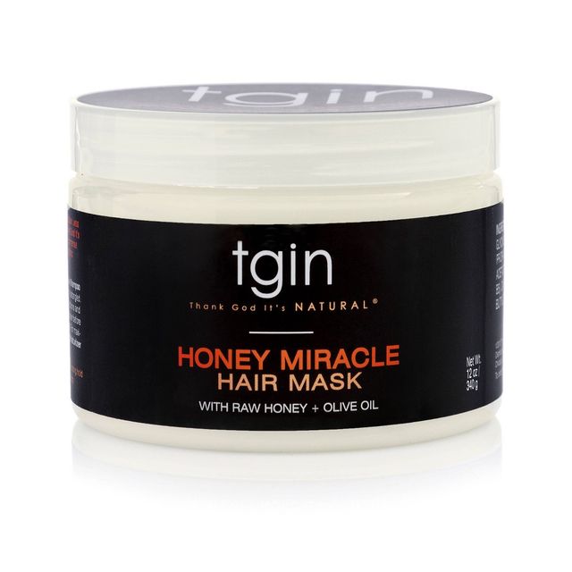 TGIN Honey Miracle Hair Mask with Raw Honey + Olive Oil Deep Conditioner - 12 fl oz