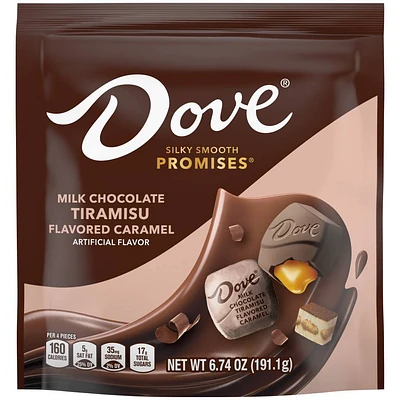 Dove Promises Milk Chocolate Tiramisu Flavored Caramel Candy - 6.74oz