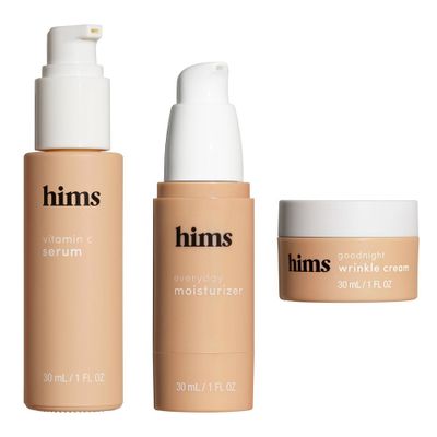 hims Skin Good Night Wrinkle Cream + Morning Serum + Moisturizer Kit - 3pc