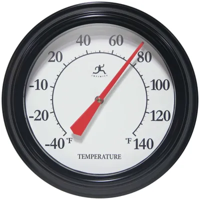 12 Essential Wall Thermometer - Infinity Instruments: Modern Indoor Analog