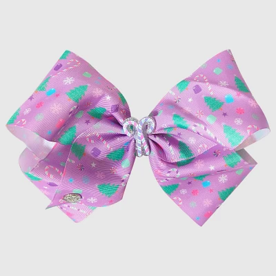 Girls JoJo Siwa Purple Candy Cane Bow