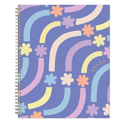 Blue Sky Brook Gossen Planner 8.5x11 Weekly/Monthly Wirebound (12 Month) Flower Flow