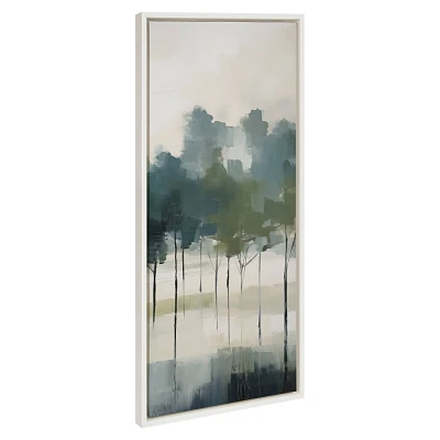 Kate & Laurel All Things Decor 18x40 Sylvie Whispering Trees I Framed Canvas by Amy Lighthall White