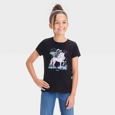 Girls Short Sleeve Unicorn Graphic T-Shirt