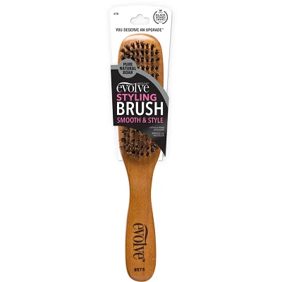 Evolve Products Styling Hair Brush - Wood