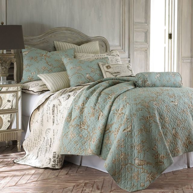 King Monkia Quilt Set Teal - Mudhut