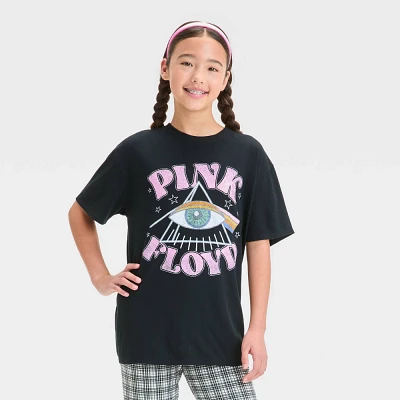 Girls Pink Floyd Oversized Graphic T-Shirt