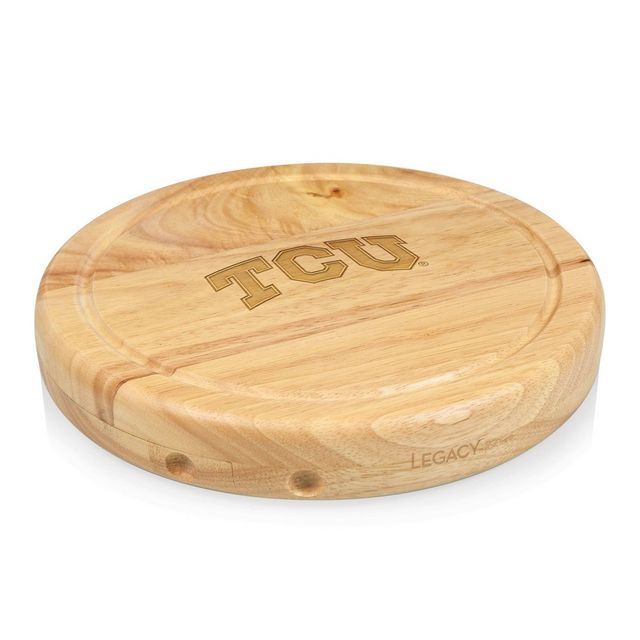 NCAA TCU Horned Frogs Circo Cheese Cutting Board & Tools Set - Brown