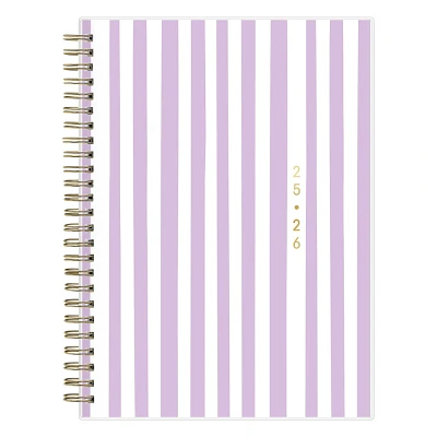 Blue Sky Brook Gossen Planner Notes 5.875x8.625 Weekly/Monthly Wirebound 12 Month Purple Striped