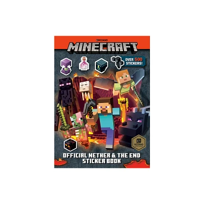 Minecraft Official the Nether and the End Sticker Book (Minecraft) - by Stephanie Milton (Paperback)