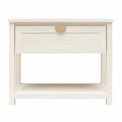 Mr. Kate Primrose Wide Nightstand with Open Shelf and Drawer