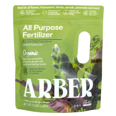 Arber Organic All-Purpose Fertilizer with Moisture Control 3lb