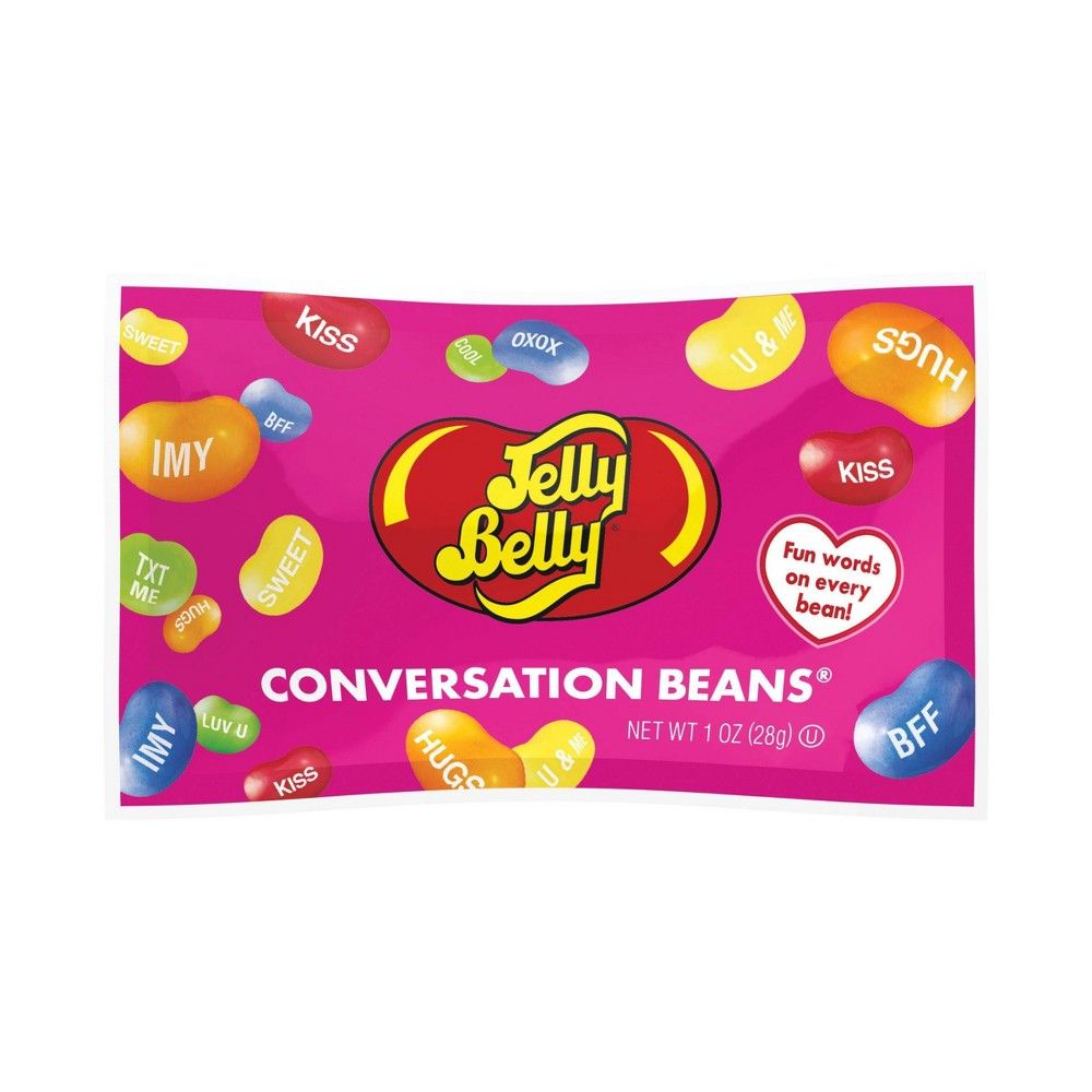 Jelly Belly Valentines Conversation Beans Pouch - 1oz