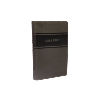 KJV, Deluxe Gift Bible, Imitation Leather, Gray, Red Letter Edition - by Thomas Nelson (Leather Bound)