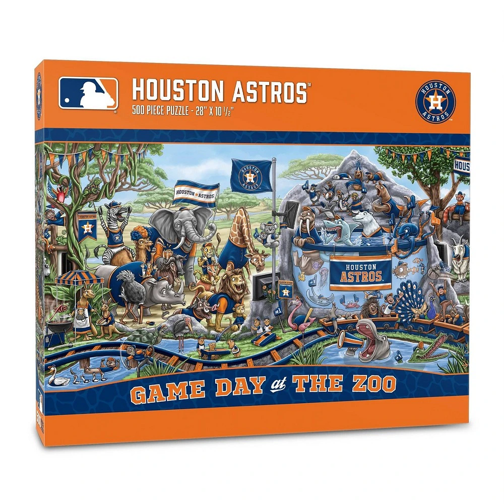 Houston Astros MLB Houston Astros Game Day at the Zoo Jigsaw Puzzle - 500pc  | MarketFair Shoppes