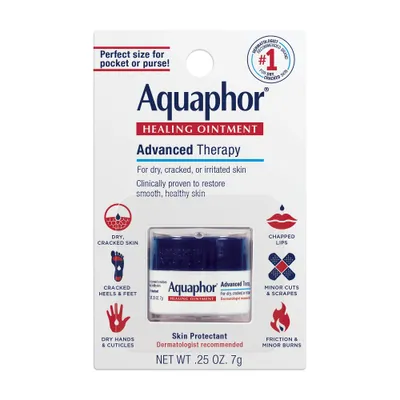 Aquaphor Healing Ointment Skin Protectant Advanced Therapy Moisturizer for Dry and Cracked Skin Unscented