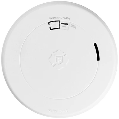 First Alert Alarm Combo DC Slim SMCO210 Clam Tray: Smoke & Carbon Monoxide Detector, Fire Alarm, Lithium Battery, White