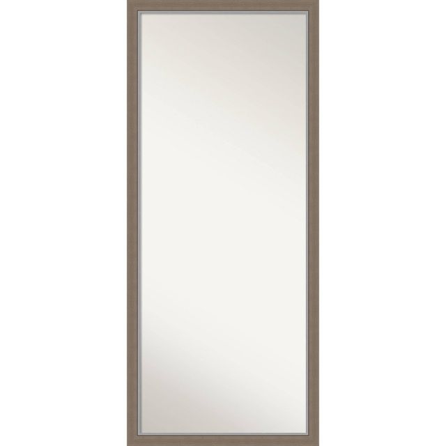 27 x 63 Eva Framed Full Length Floor/Leaner Mirror Brown - Amanti Art