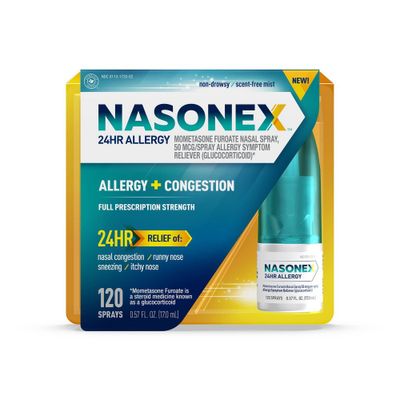 Nasonex 24HR Non Drowsy Mometasone Furoate Allergy Medicine Nasal Spray