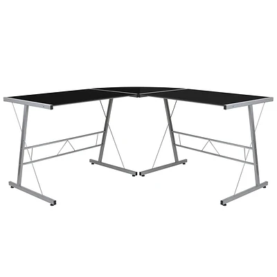 Arc Arctec Ice Gaming Desk : 1 Year Warranty, Easy Adult Assembly, Metal Frame, Glass Surface