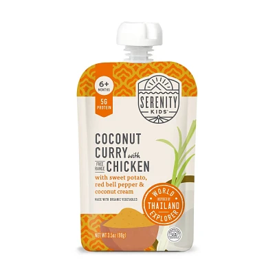 Serenity Kids World Explorers Baby Meals - Free Range Chicken & Coconut Curry - 3.5oz