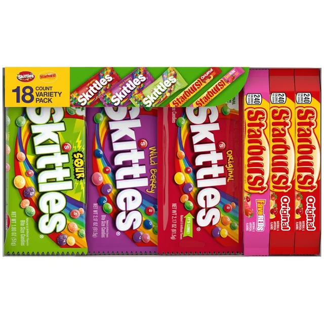 M&m's, Skittles, Snickers Halloween Fun Size Candy Variety Pack -  34.95oz/75ct : Target