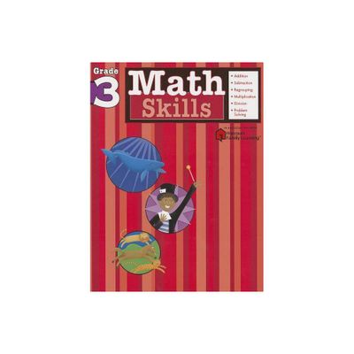 Math Skills, Grade 3 - (Flash Kids Harcourt Family Learning) by Flash Kids (Paperback)