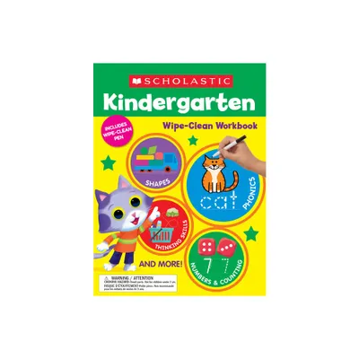 Kindergarten Wipe-Clean Workbook - by Scholastic Teaching Resources (Paperback)