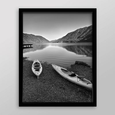 16 x 20 Poster Frame Black - Threshold: Modern Style, MDF Material, Acrylic Glazing, Wall Mount