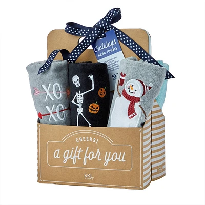 6pk Holidays Hand Towel Gift Set - SKL Home